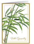 Sympathy Card Bamboo Leaves