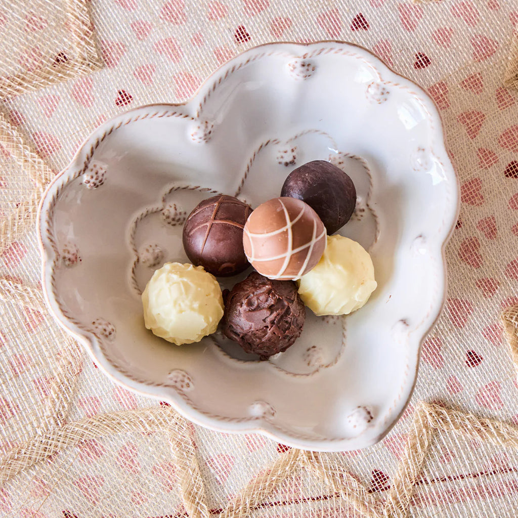 Berry & Thread  6.5" Heart Bowl - Whitewash