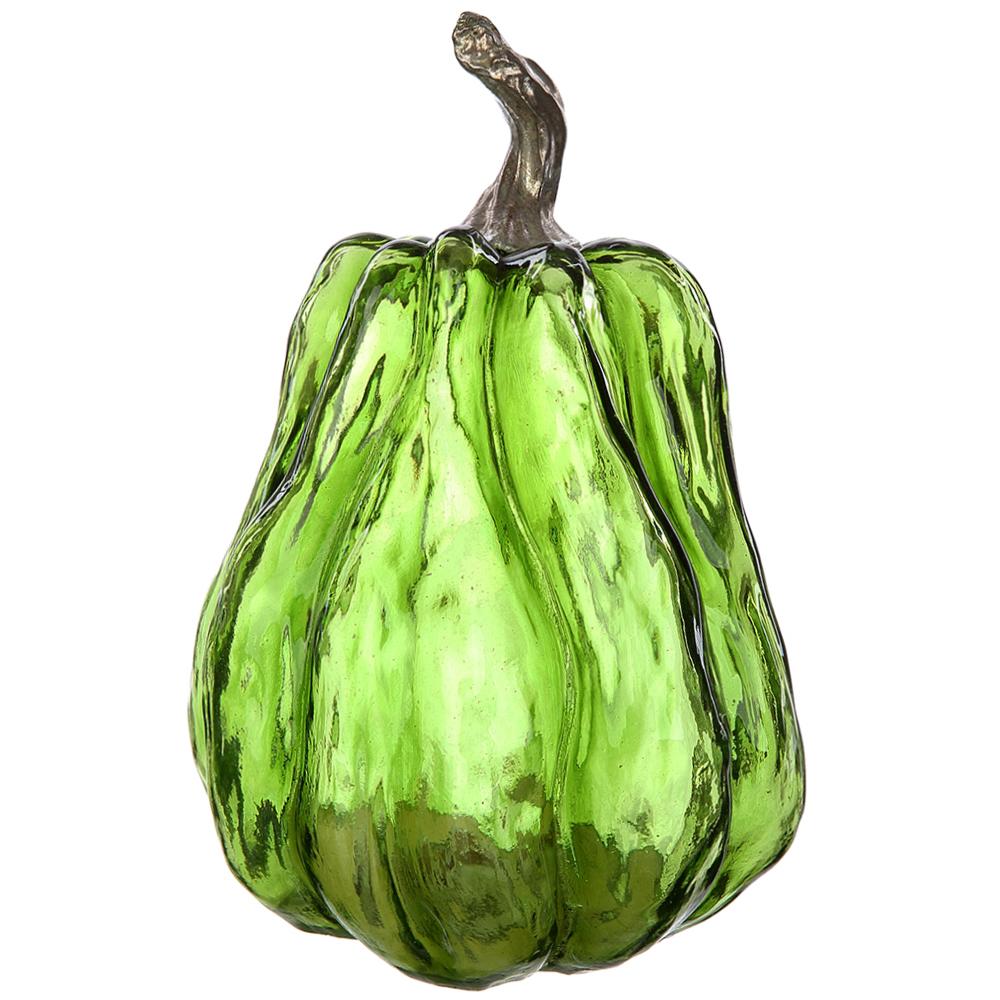 Battery Operated Pumpkin With Light Green