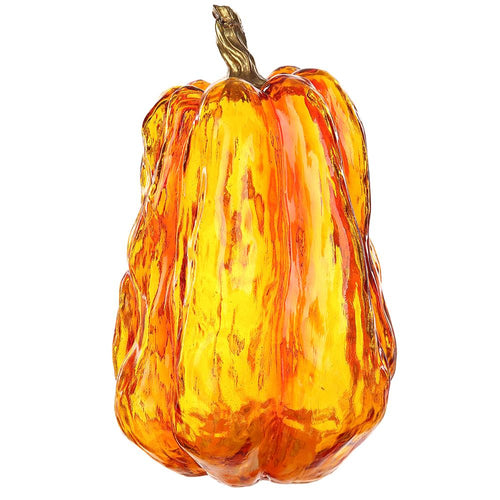 Battery Operated Pumpkin With Light Orange