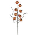 Glittered Pumpkin Spray Copper 23"