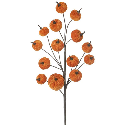 Velvet Pumpkin Spray Orange