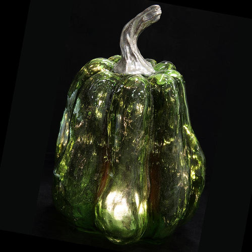Battery Operated Pumpkin With Light Green