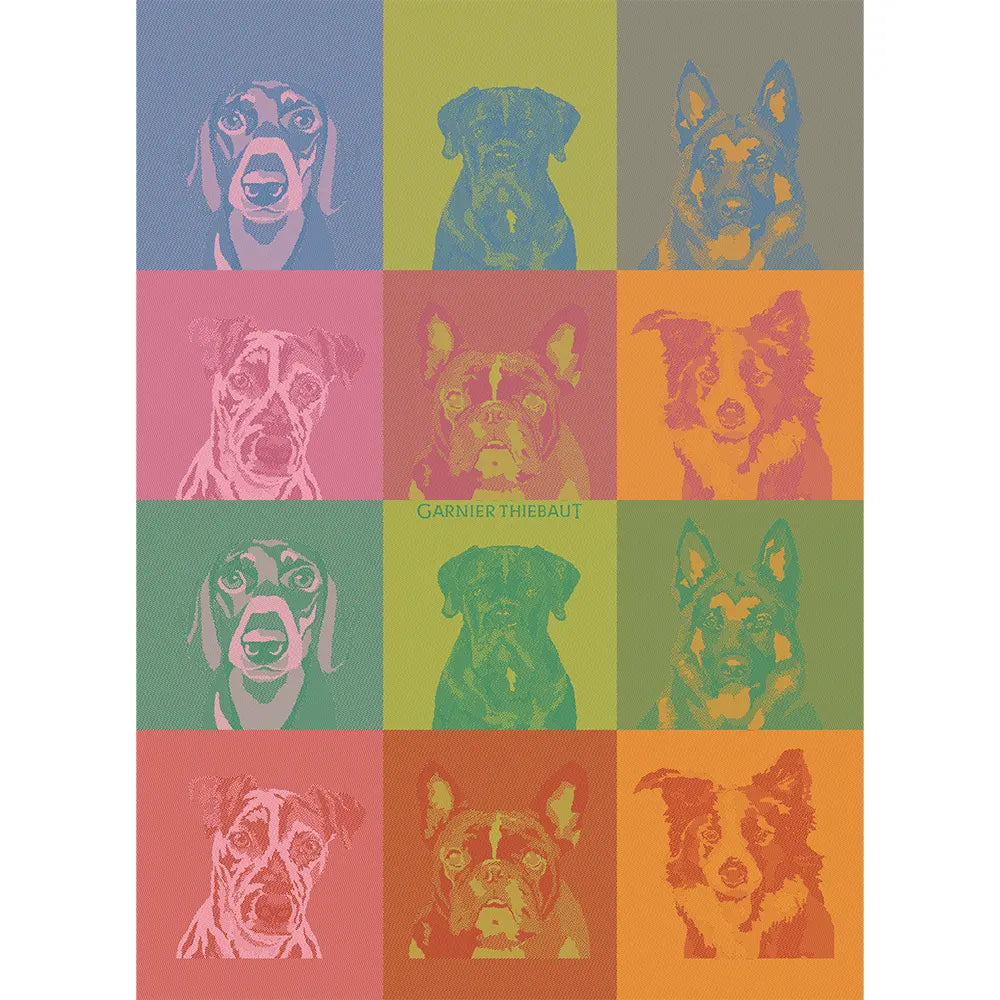 Chiens Pop Jacquard Kitchen Towel