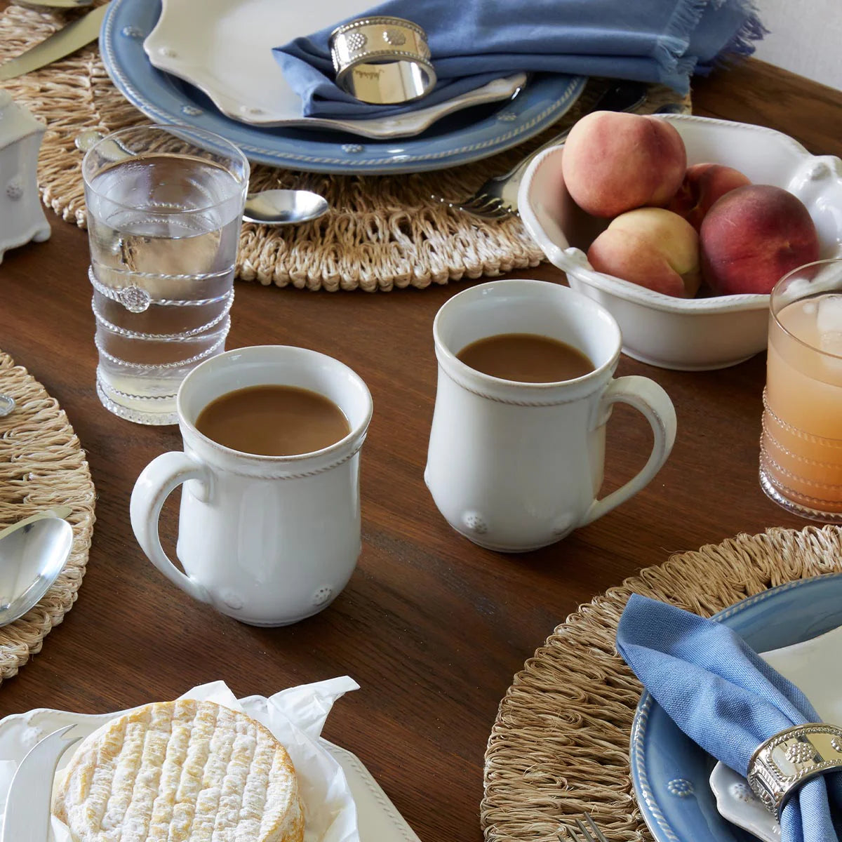 Berry & Thread Flared Mug - Whitewash