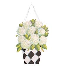 Elegant Hydrangea PVC Door Hanger