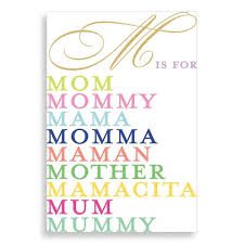 M Is For... Mother's Day Card