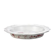 Country Estate Winter Frolic Pie Dish