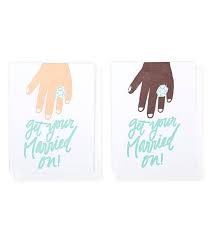 Get Your Married Single Letterpress Card