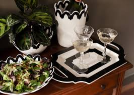 Ticket 18 Handled Traditional Tray Black