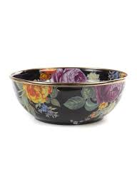 Flower Market Everyday Bowl Black