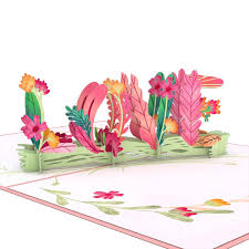 Floral Love Pop-Up Card