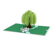 Willow Love Scene Pop Up Card