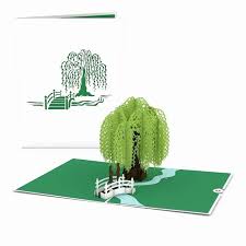Willow Love Scene Pop Up Card