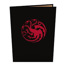Drogon and Daenerys Pop Up Card