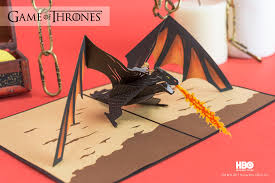 Drogon and Daenerys Pop Up Card