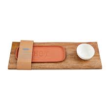 Bread Board Warmer Dish Set