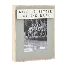 Life Is Better Lake Block Frame