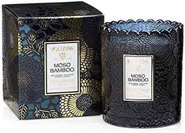 Moso Bamboo Scallop Candle