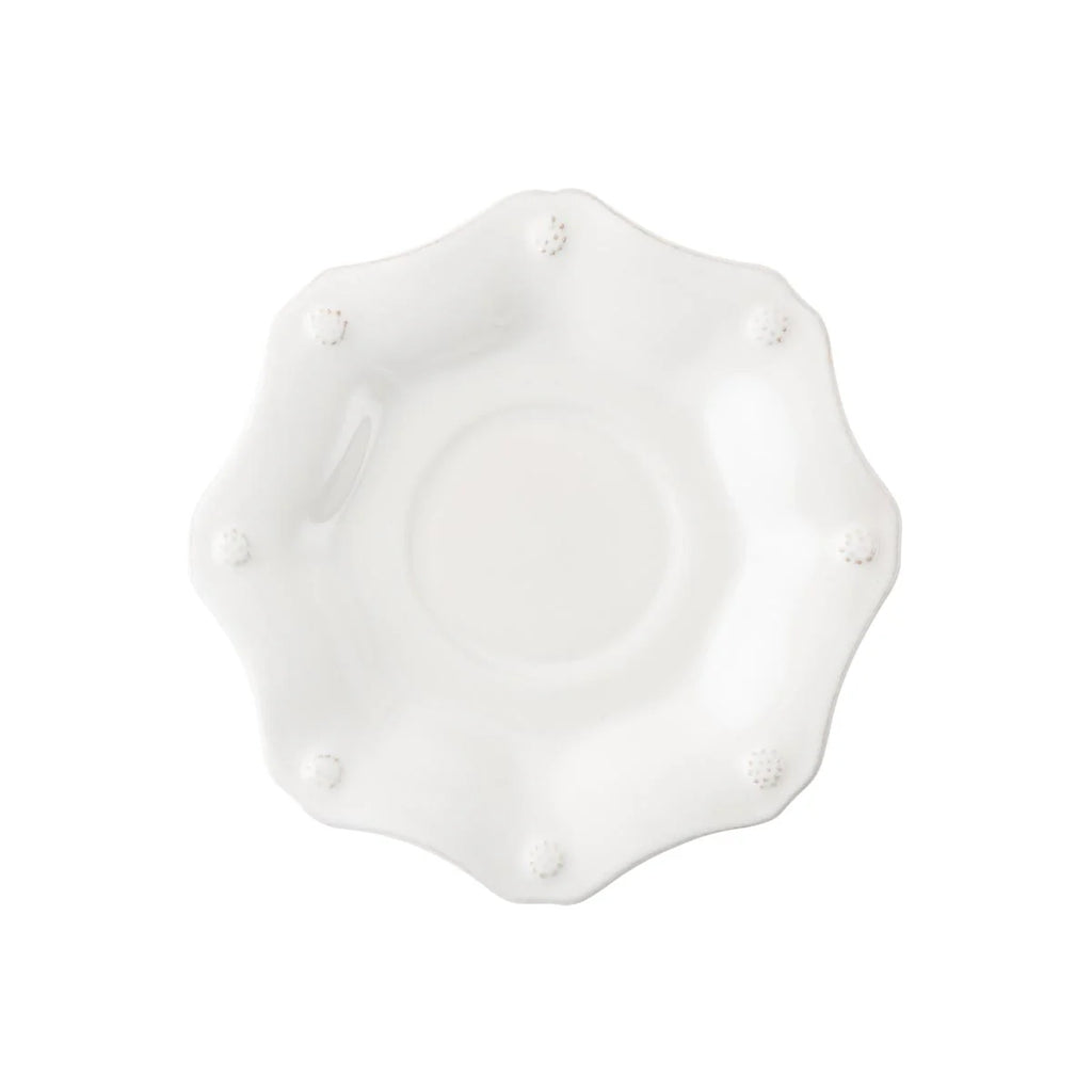 Scalloped Saucer - Whitewash