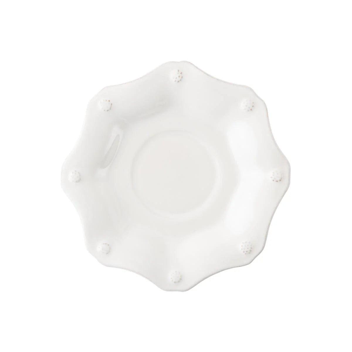 Scalloped Saucer - Whitewash
