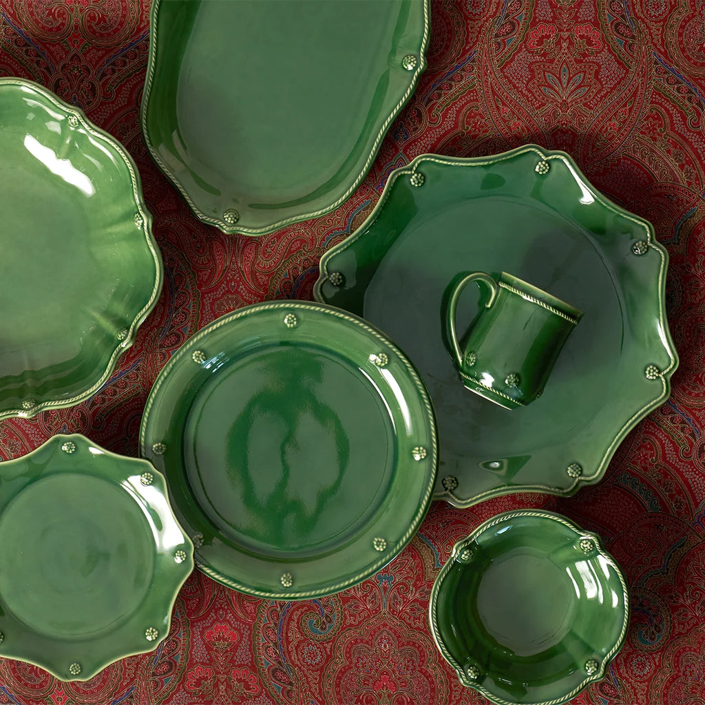 Scalloped Dessert/Salad Plate - Basil