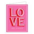 Handpainted Love You Always Greeting Card