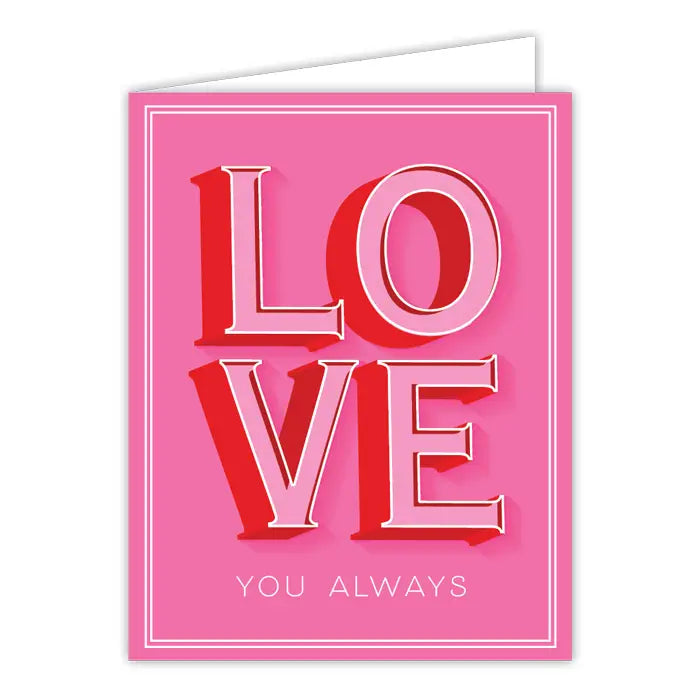 Handpainted Love You Always Greeting Card