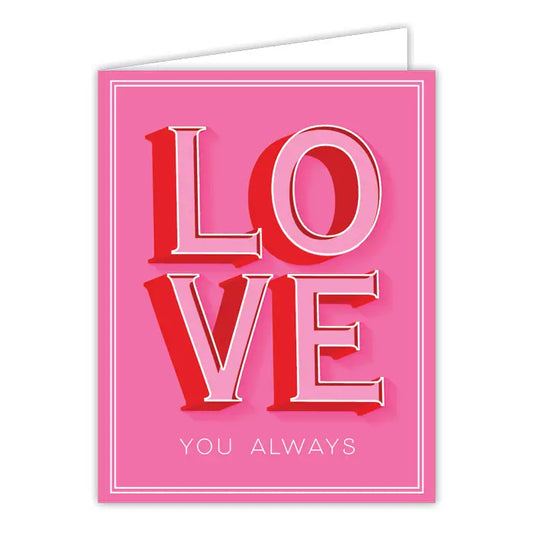 Handpainted Love You Always Greeting Card