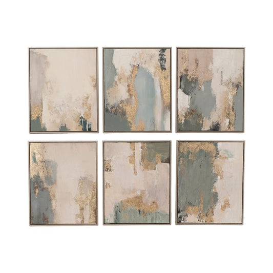Enlightened Handpainted Wall Art Set of 6