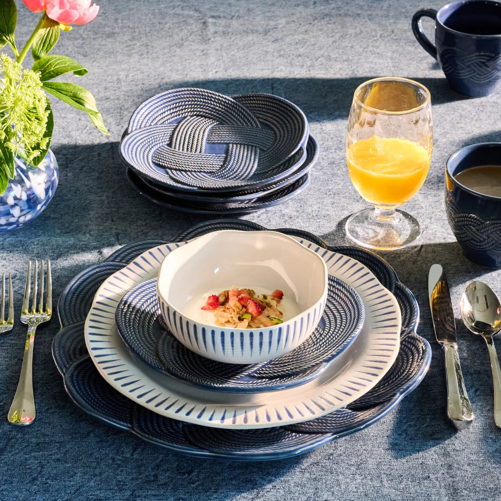 Mystic Knot Dessert/Salad Plate - Denim