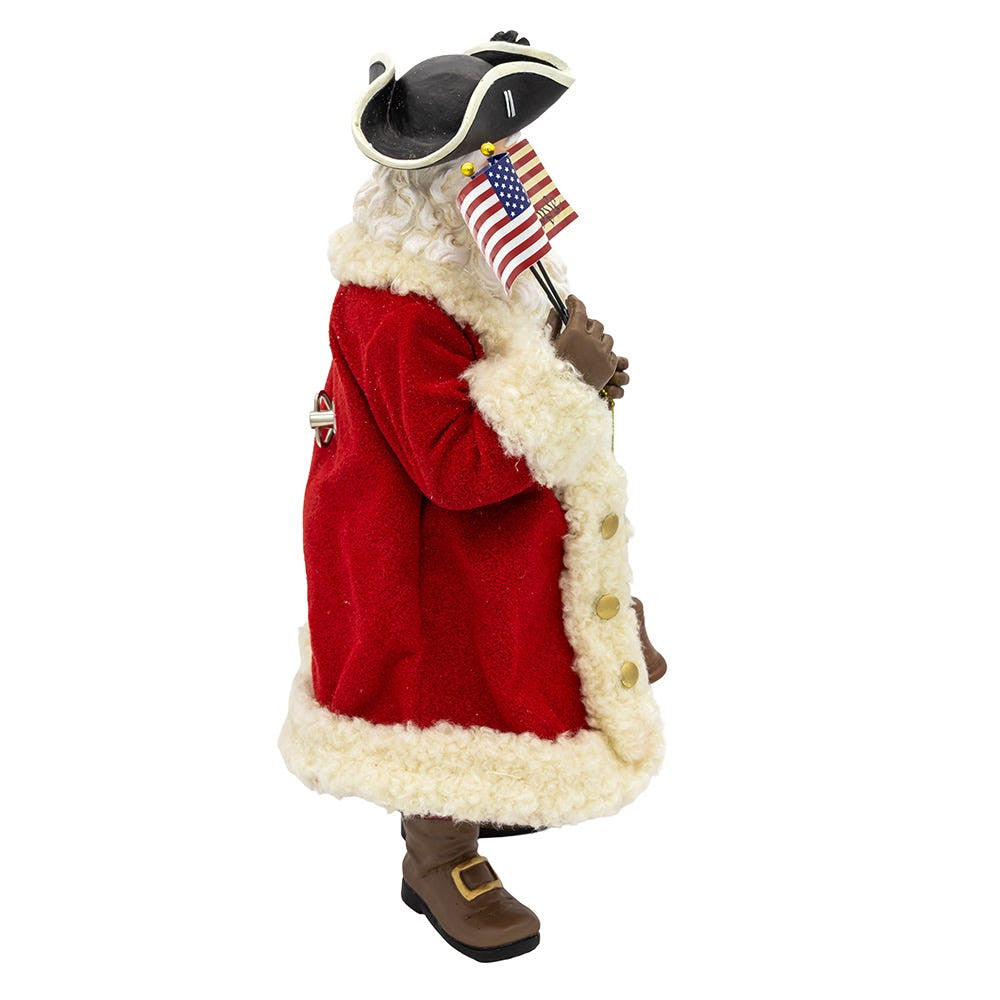11" Fabriché™ 250th Anniversary of America Musical Santa