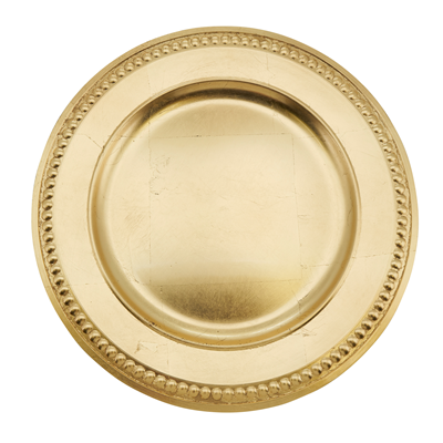 Gold Dots Design Charger Plate