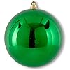 5.5 Inch Dark Green Shiny Shatterproof Ornament