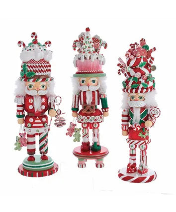 18" Hollywood Nutcrackers™ Candy and Cake Hat Nutcracker