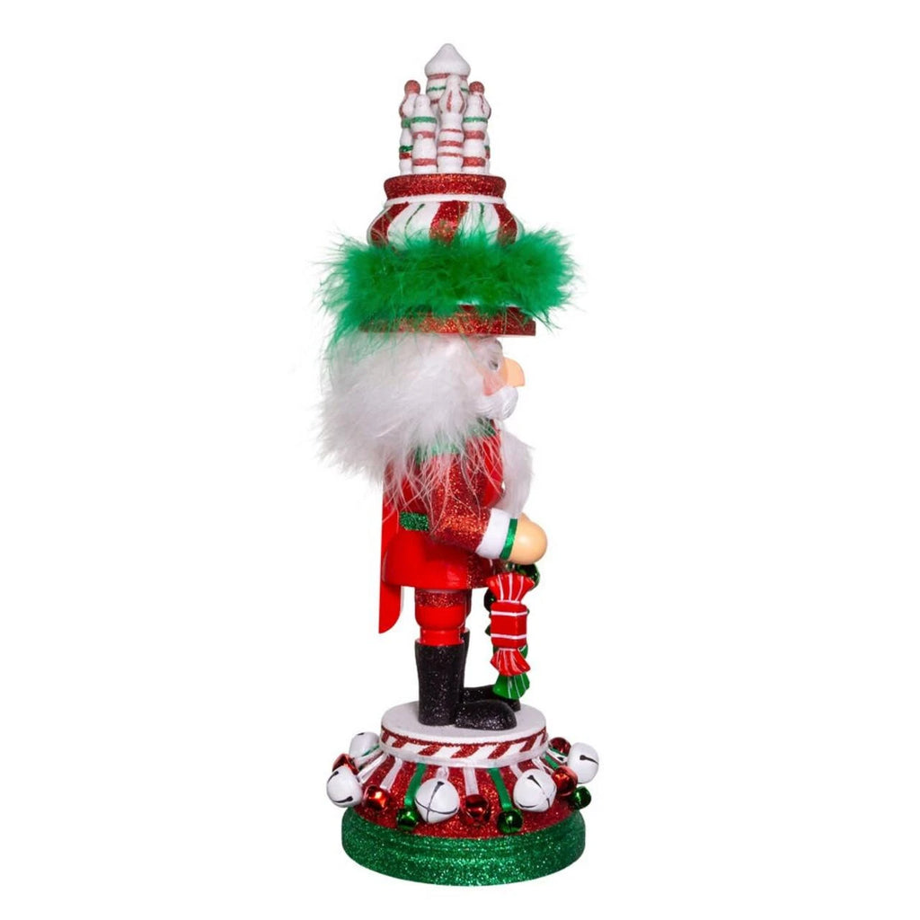 Hollywood Nutcrackers™ Red, White & Green Candy Tower Hat Nutcracker