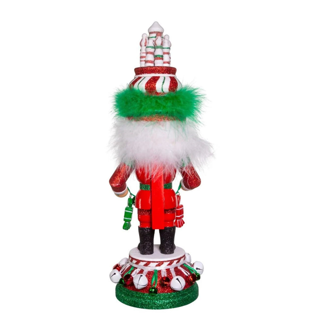 Hollywood Nutcrackers™ Red, White & Green Candy Tower Hat Nutcracker