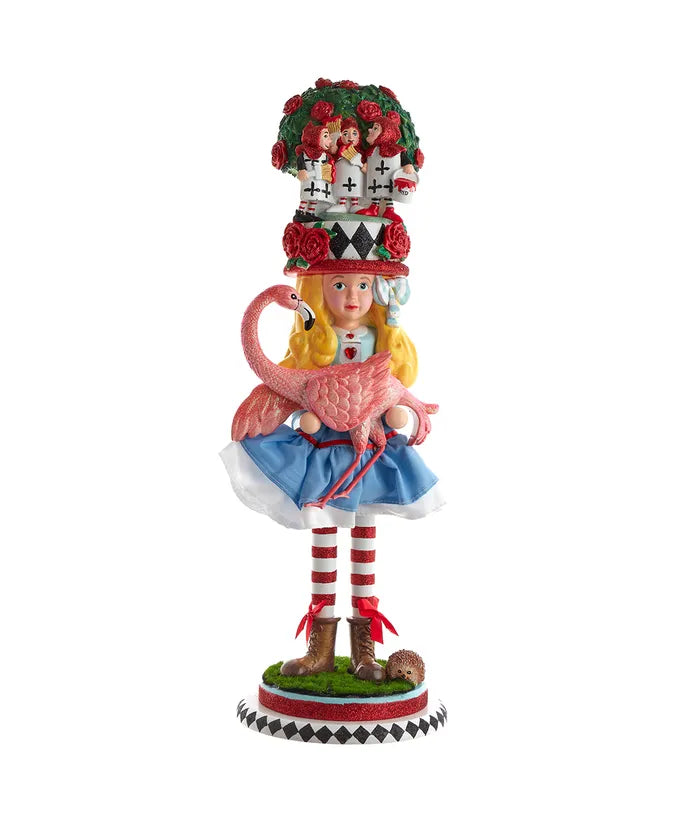 19" Hollywood Nutcrackers™ Alice With Flamingo Nutcracker