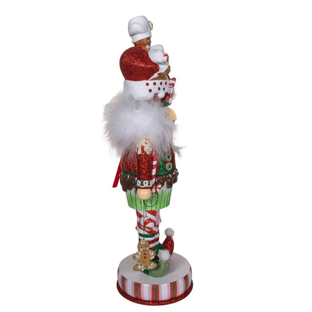 Hollywood Nutcrackers™ Gingerbread Soldier With Cupcake Body Nutcracker