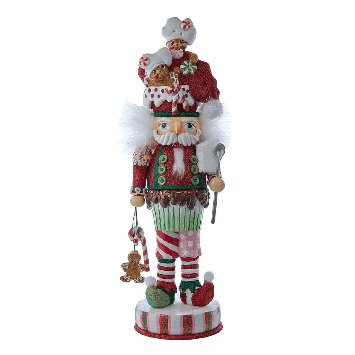 Hollywood Nutcrackers™ Gingerbread Soldier With Cupcake Body Nutcracker