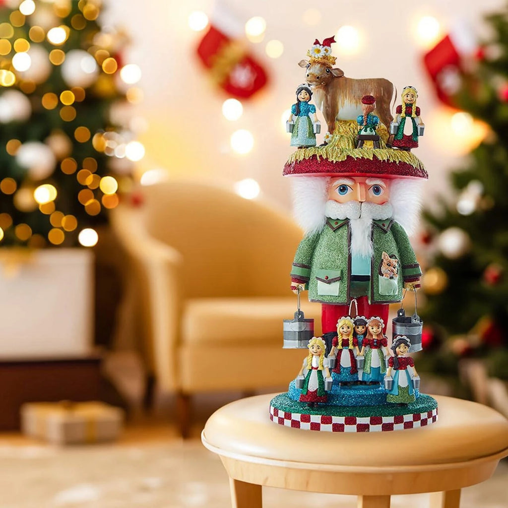 Hollywood Nutcrackers™ 8 Maids A Milking Nutcracker