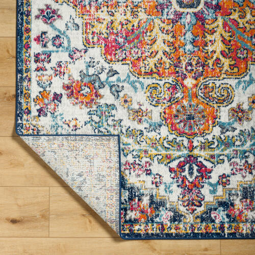 Harput Machine Woven Rug 4x4 Round