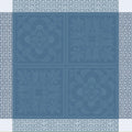 Harmonie Bleu Jacquard Napkin, 100% Linen