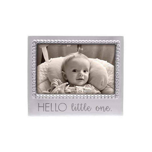 HELLO LITTLE ONE Beaded 4x6 Frame