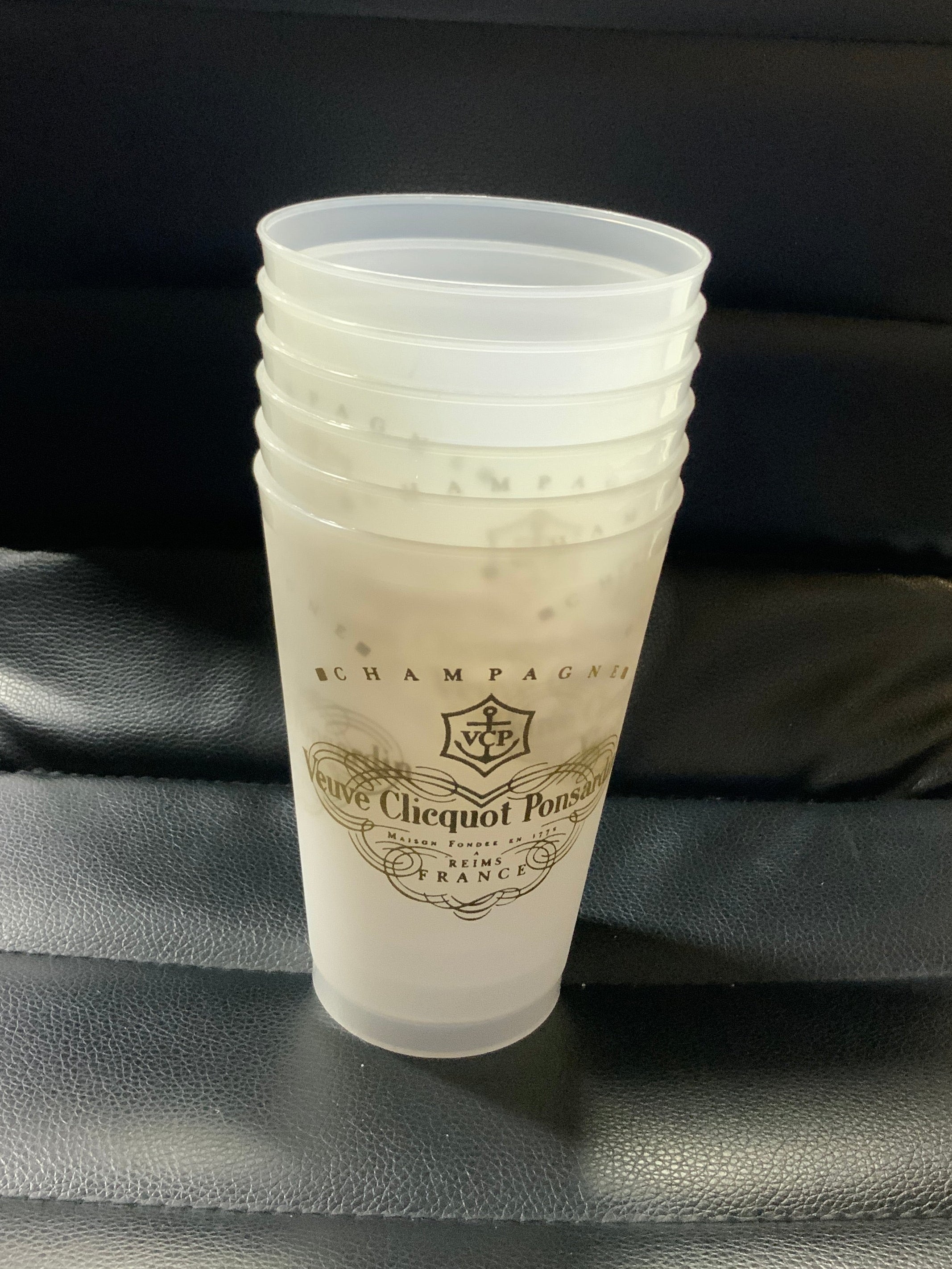 Veuve Gold Frosted Cup set/6
