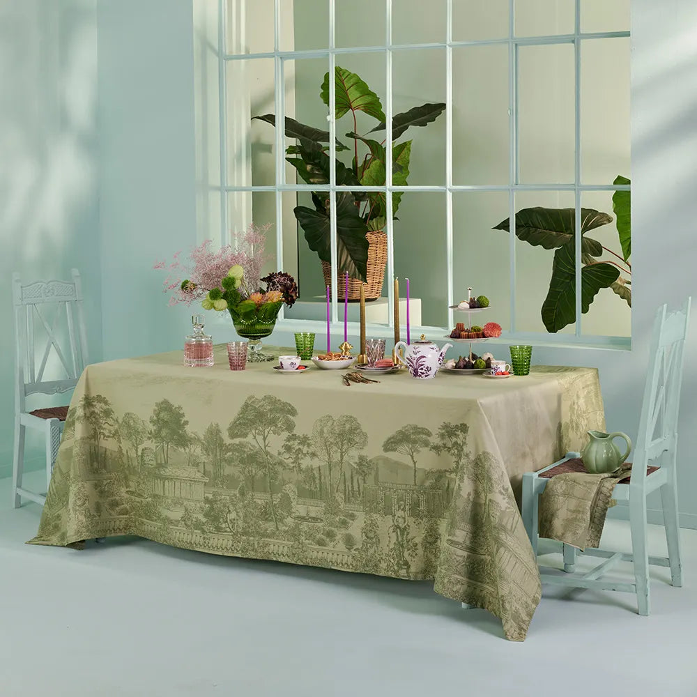 Jardin Spirituel Olive Jacquard Napkin