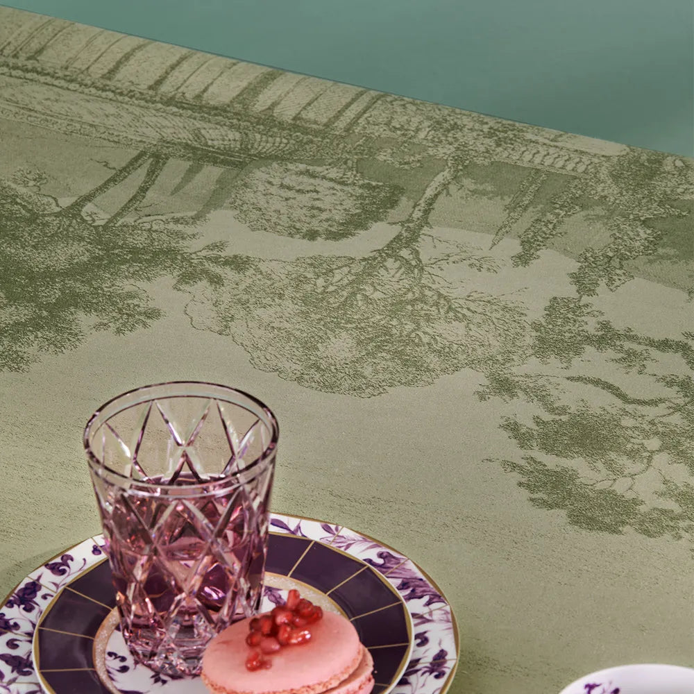 Garnier Thiebaut Jardin Spirituel Olive Jacquard Napkin - Thumbnail 4