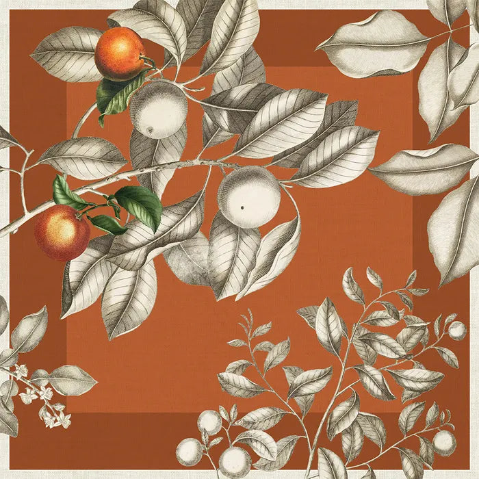 Garnier Thiebaut Mandarines Rouille Napkin - Thumbnail 3