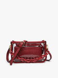 Crimson Jessica Vegan Clear Crossbody