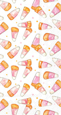 Pink Candy Corn Guest Towel